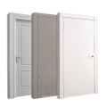 Design de porte intérieure de bureau moderne classique PVC Porte de salle en bois intérieur enduit Design moderne